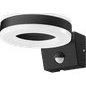 Kinkiet Orno HOWLIT LED 20W, oprawa ogrodowa z czujnikiem ruchu, 1800lm, IP65, 4000K, czarna