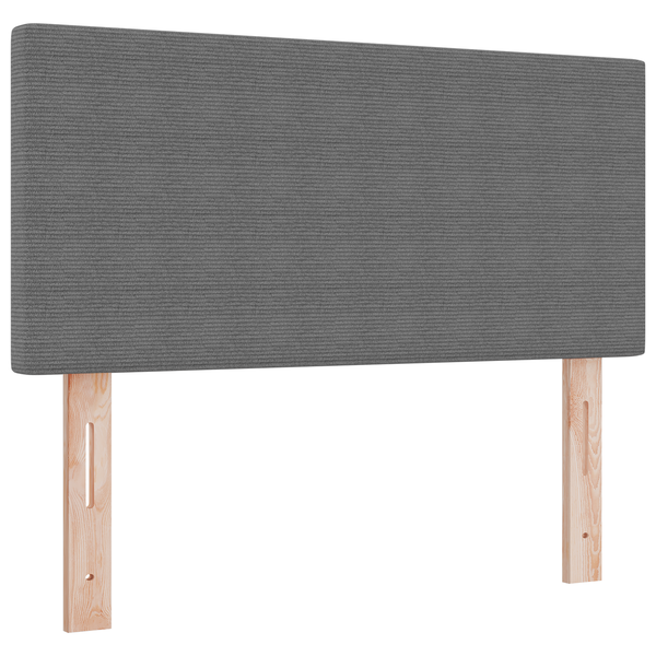Tăblie Design Simplu Gri deschis 100 cm Textil CORDUROY