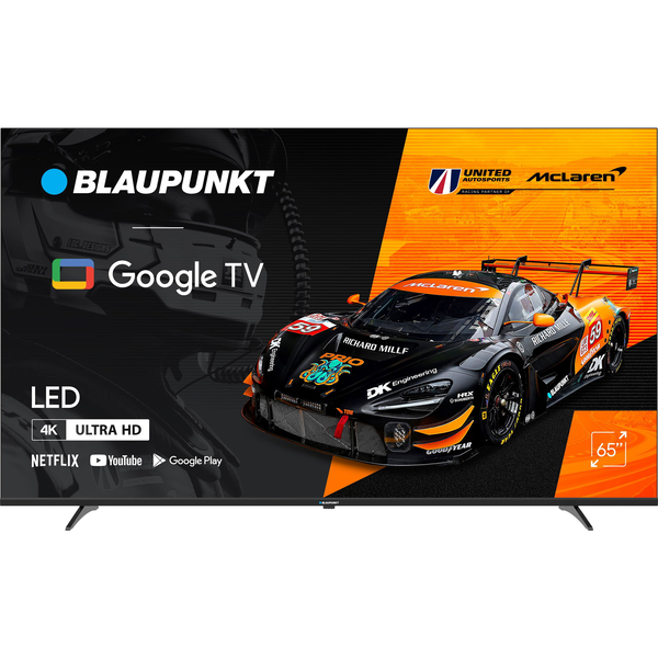 Телевизор Blaupunkt LED 65UGC5500S, 65" (165 см), Smart Google TV, 4K Ultra HD, Клас G