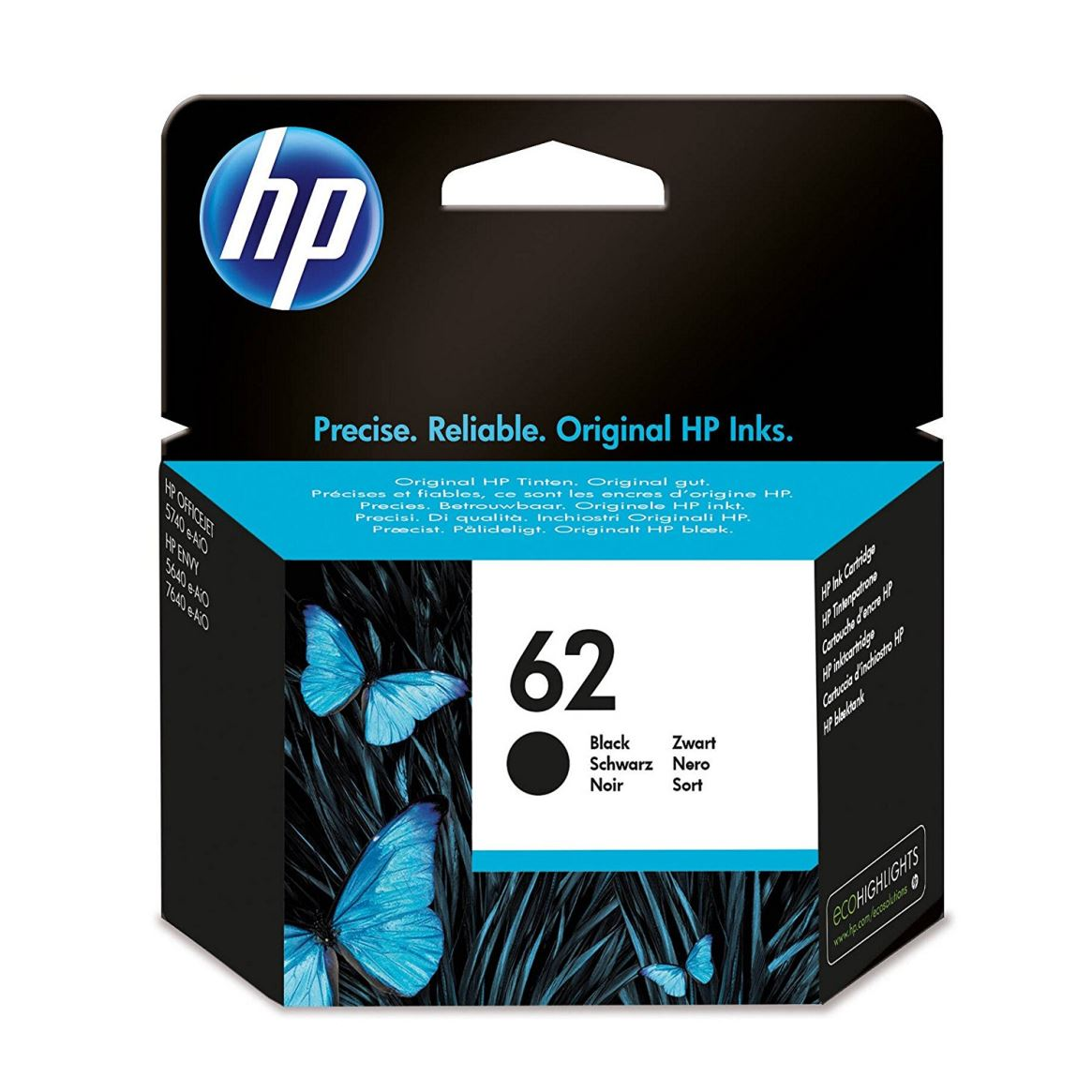 HP C2P04AE tintapatron fekete (62) (C2P04AE)