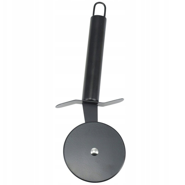 Nóż do pizzy stalowy czarny 20 cm
