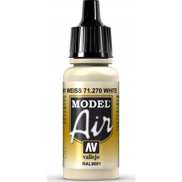  Vallejo Vallejo: 71.270 - Model Air - White RAL9001 (17 ml)