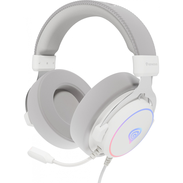 GENESIS Neon 764 Auricolare Cablato A Padiglione Gaming USB tipo A Bianco