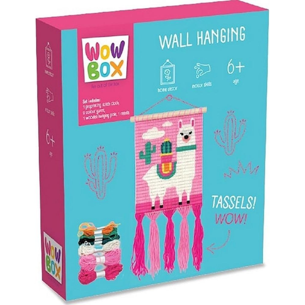 Wow Box: Csináld Magad Makramé Fali Dísz - Láma