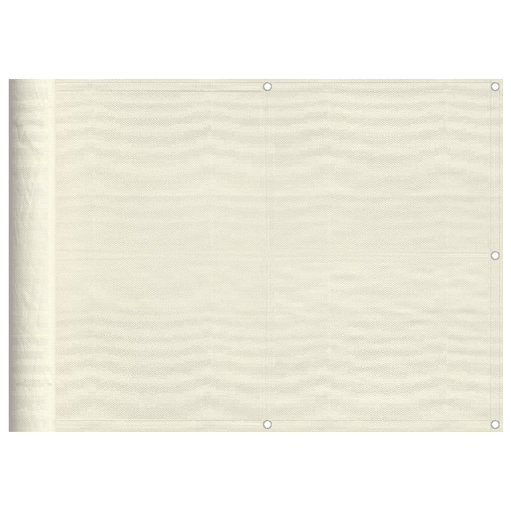 krémszínű erkélyparaván 100% oxford poliészter 75 x 700 cm (4000193)