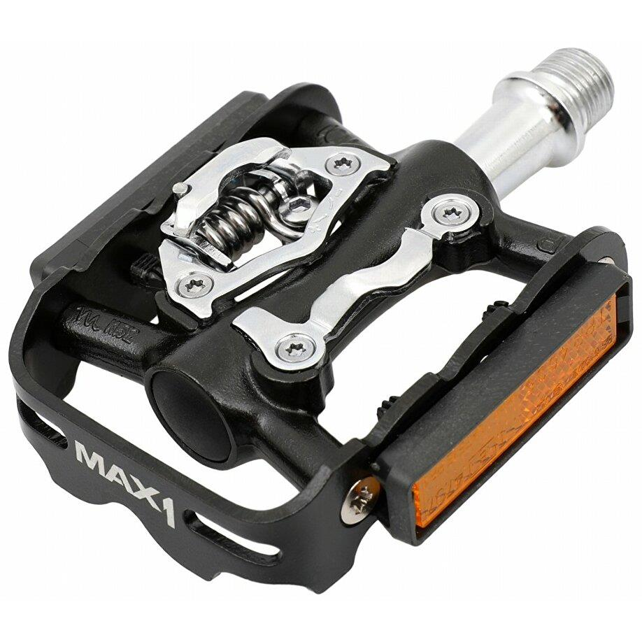 MAX1 SPD Tour pedals, single-sided, black (23549)