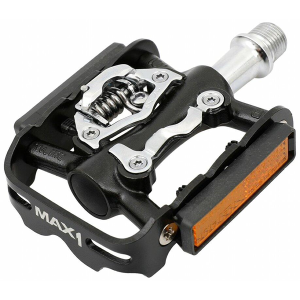 MAX1 SPD Tour pedals, single-sided, black