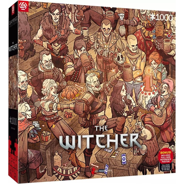 GOOD LOOT GAMING PUZZLE THE WITCHER ZAKLÍNAČ BIRTHDAY 1000 DÍLKŮ