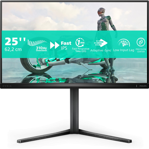 Philips Evnia 3000 25M2N3200U/00 компютърен монитор 62,2 см (24.5") 1920 x 1080 пиксела Full HD LCD Сив