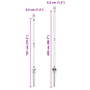 Kerítésoszlopok Spike-kal 26 db Ø32 mm 160 cm Horganyzott Acél