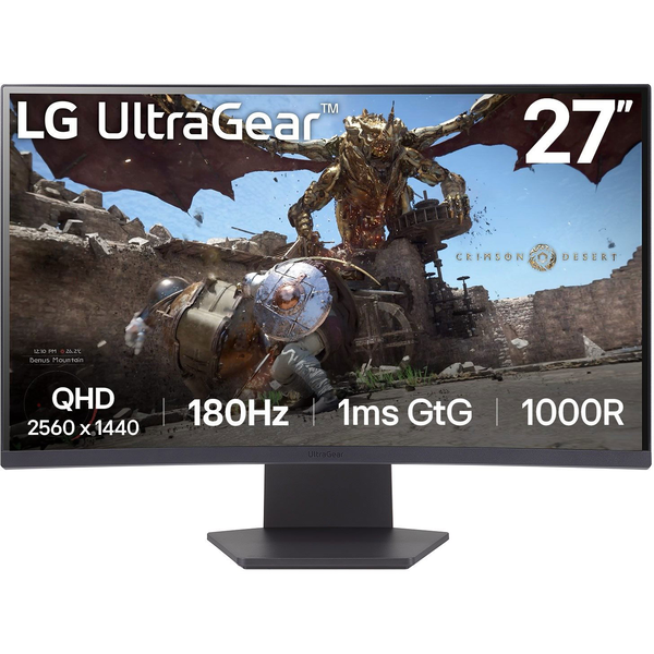 LG 27GS60QC-B computerskærm 68,6 cm (27") 2560 x 1440 pixel Fuld HD LCD Sort