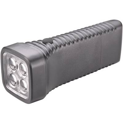 Akkus, LED-es kézilámpa, 5 mm Nichia LED, 12 óra, fekete, AccuLux MultiLED 413282 (413282)