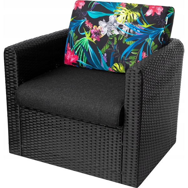  Hobbygarden R2 PODUSZKA NEL CZARNY + KOLOROWE LIŚCIE