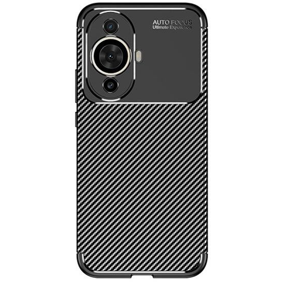 Gigapack Huawei Nova 11 karbon mintás szilikon tok fekete (GP-143971) (GP-143971)