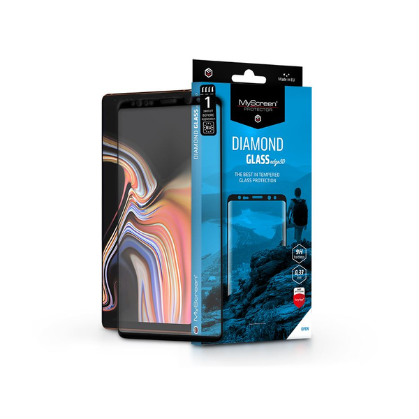 MyScreen Protector Diamond Glass Edge3D Samsung N960F Galaxy Note 9 edzett üveg kijelzővédő fólia fekete kerettel (LA-1997)