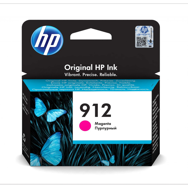 HP 912 Magenta Original Ink Cartridge inkoustová náplň 1 kusů Standardní výtěžnost