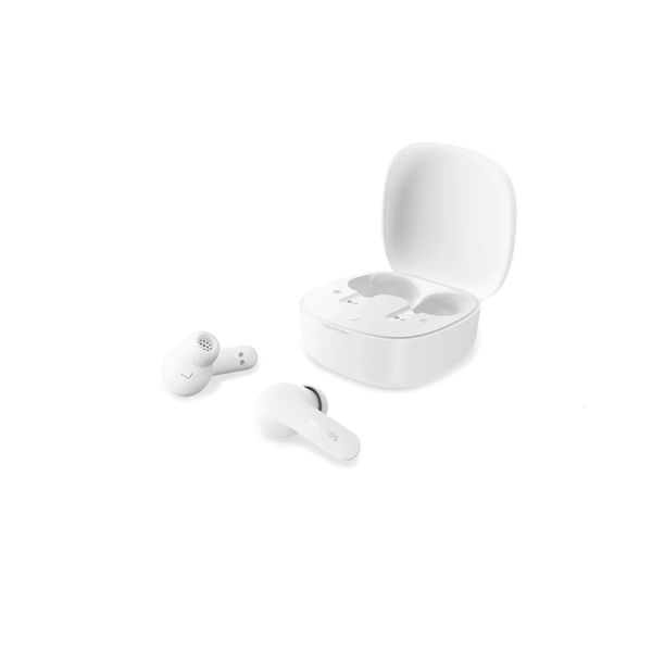 Philips TAT2200WT/00 hoofdtelefoon/headset True Wireless Stereo (TWS) In-ear Oproepen/muziek Bluetooth Wit