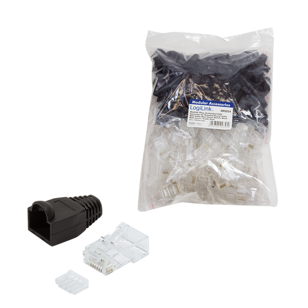 Patchst.RJ45 Cat6 Unshielded 100st LogiLink Trek Zw