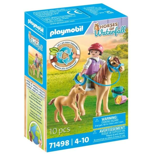 Playmobil Kislány pónival és csikóval (71498) (Playmobil71498)