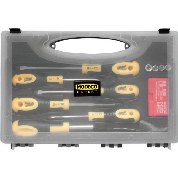  Modeco Komplet wkrętaków, grotów i nasadek FRIENDLY GRIP 17szt. MN-11-042