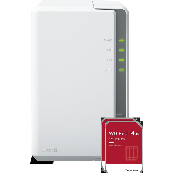 Synology DS223j 2× 2TB RED Plus