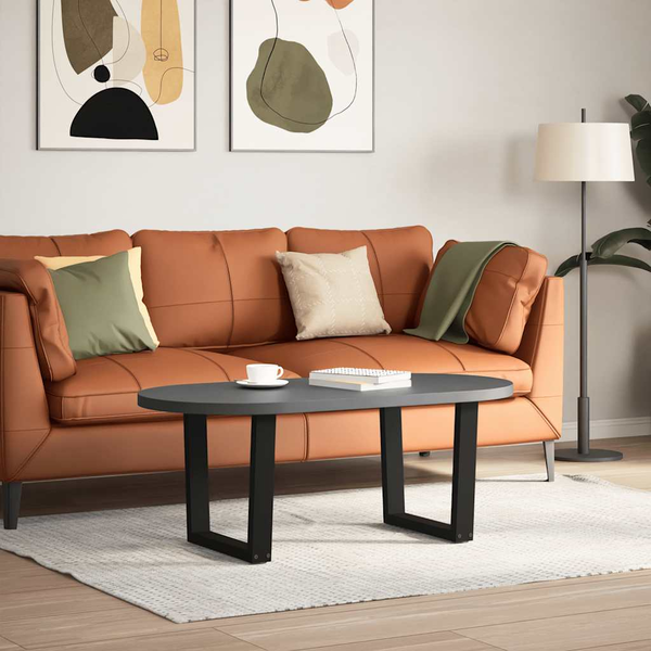 Picioare pentru măsuță de cafea în formă de V, 2 buc., negru, 60 x (42-43,3) cm, oțel