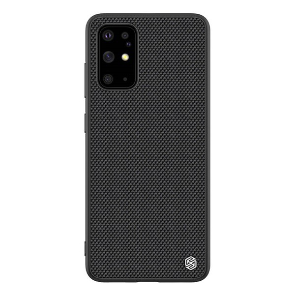 NILLKIN TEXTURED műanyag telefonvédő (érdes felület, közepesen ütésálló, szilikon keret, 3D minta) FEKETE [Samsung Galaxy S20 Plus 5G (SM-G986)] (5996457939992)