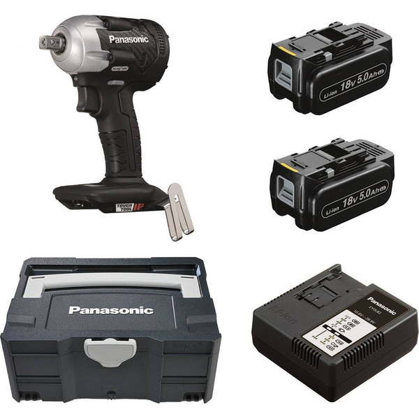 PANASONIC 18V-os ütvecsavarozó készlet 2 x 18V 5.0Ah Li-ion akkumulátorral
