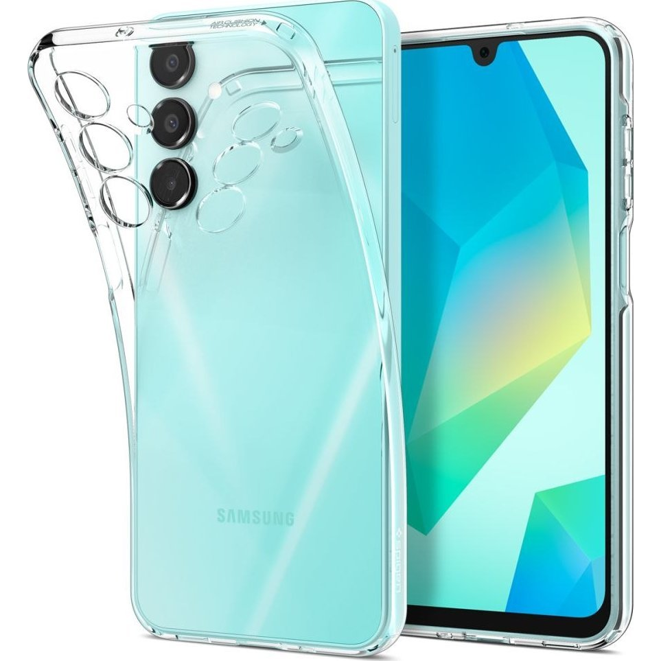 Samsung A16 4G Spigen Crystal Flex Szilikon Telefonvédő Ütésállóság, Légpárnás Sarok, Átlátszó (8809971237239-ACS08893)