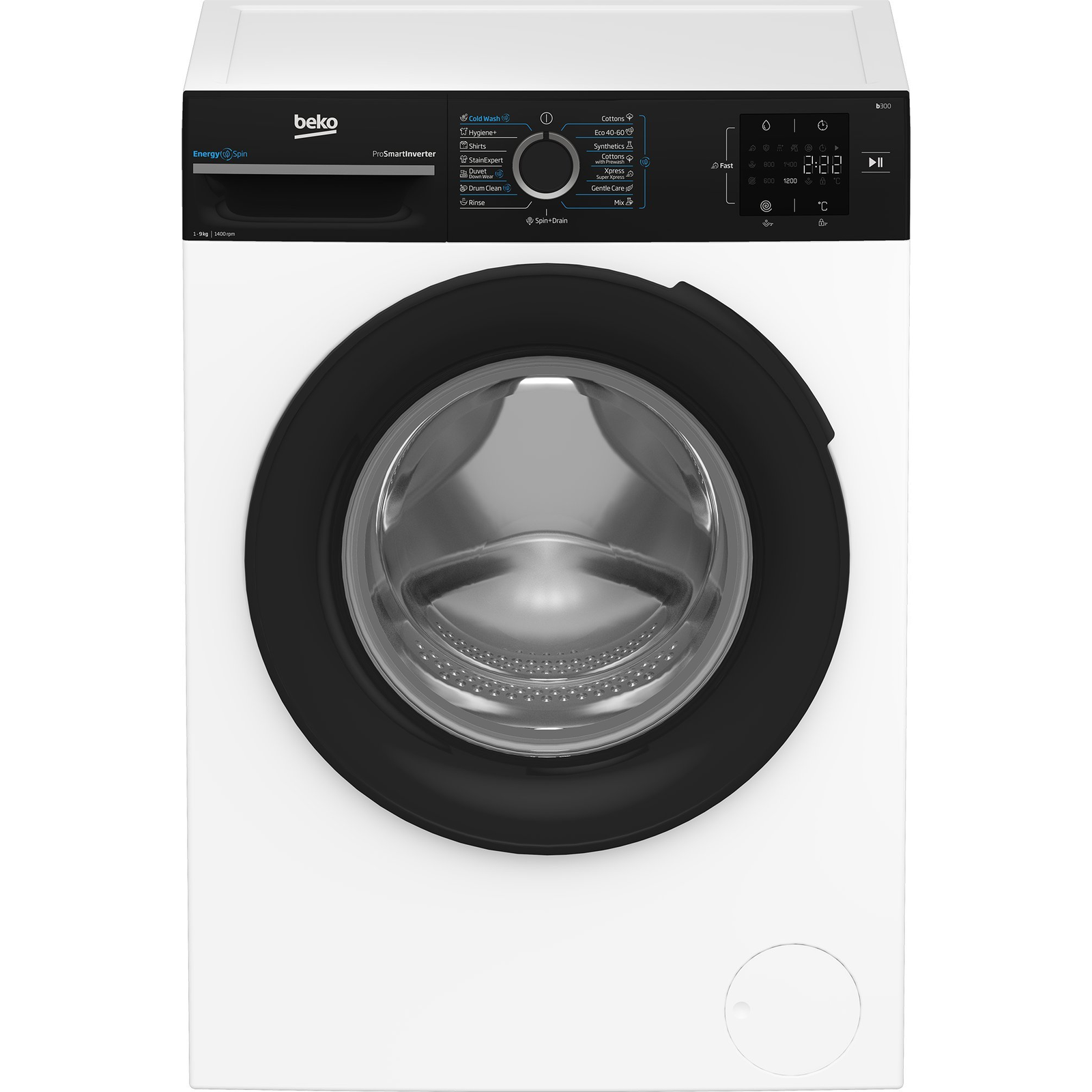 Beko b300 BM3WFSU39413WPBB1 práčka Predné plnenie 9 kg 1400 ot/min Biela (7004240002)