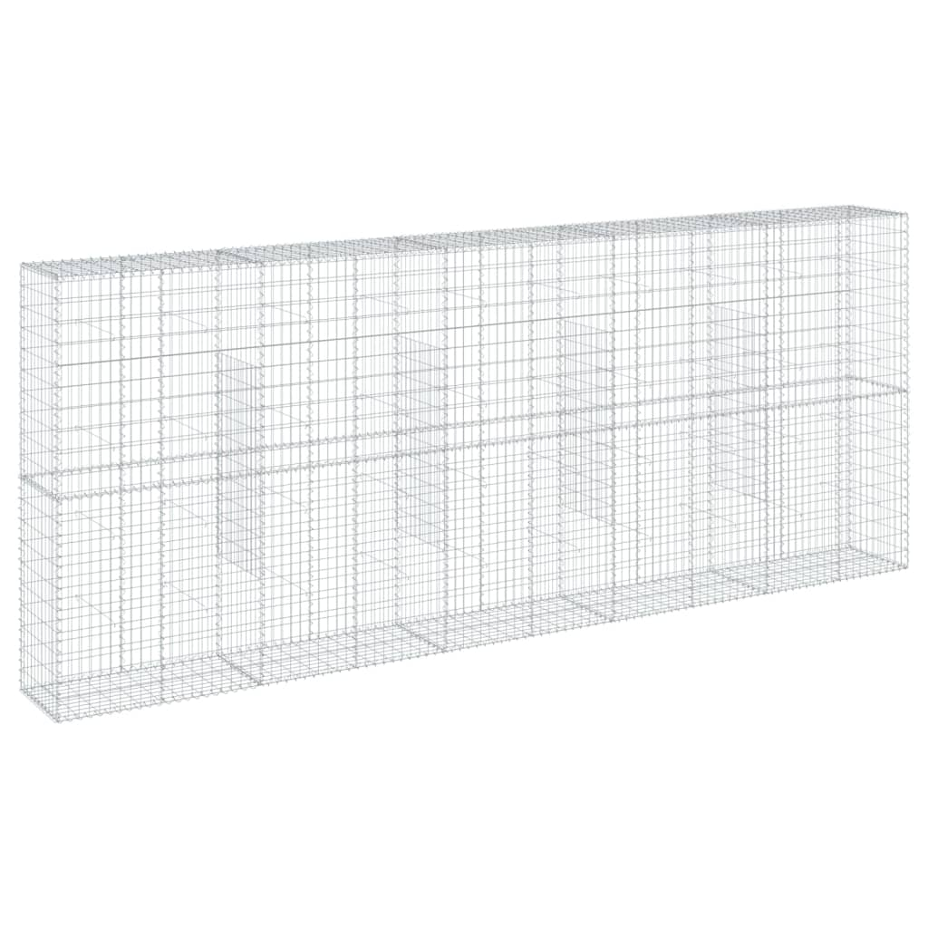 horganyzott vas gabion kosár fedéllel 500 x 50 x 200 cm (3295170)