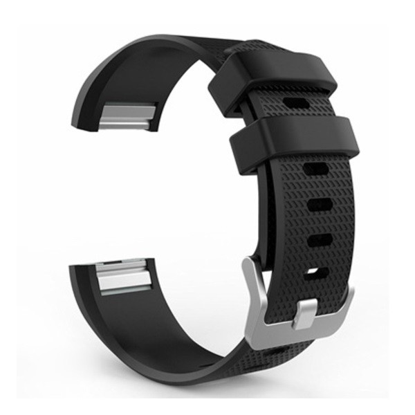 Gigapack Fitbit Charge 2 резервна каишка, силиконова, регулируема, черна