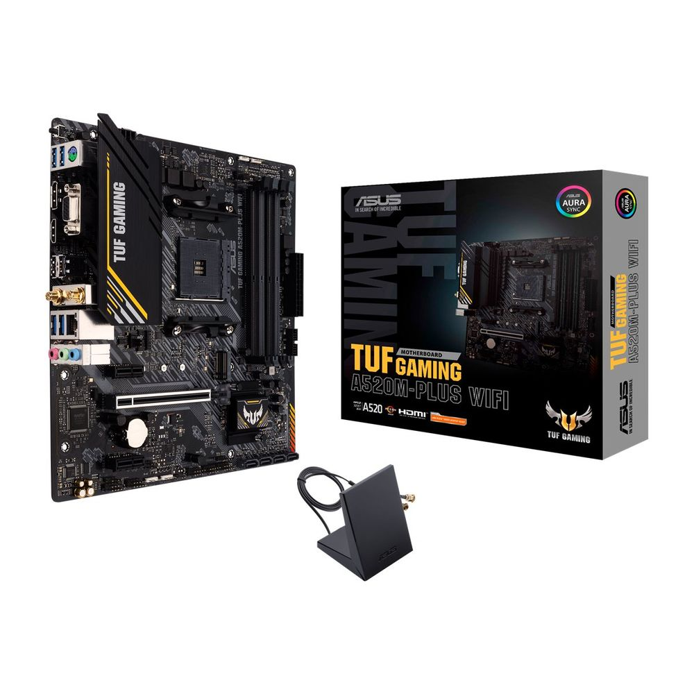 ASUS TUF GAMING A520M-PLUS WIFI AMD A520 AM4 foglalat Micro ATX (90MB17F0-M0EAY0)