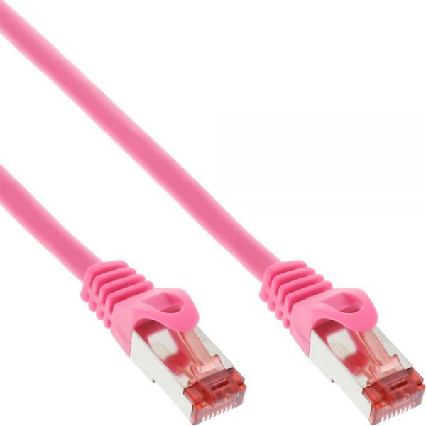 InLine 4043718126064 cavo di rete Rosa 1,5 m Cat6 S/FTP (S-STP)