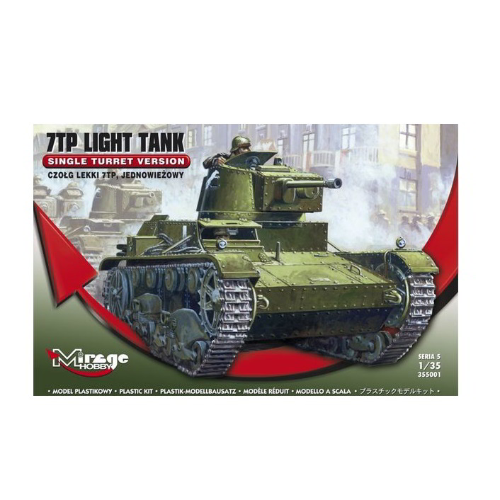 Mirage Hobby 7TP Harckocsi műanyag modell (1:35) (MMH-355001)