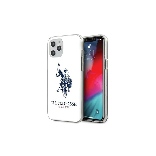 US Polo USHCP12LTPUHRWH iPhone 12 Pro Max készülékhez tok 6,7" Shiny Big Logo fehér