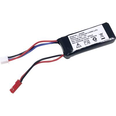 Reely Akkucsomag, LiPo 7.4 V 600 mAh Cellaszám: 2 15 C Soft doboz BEC hüvely (1614803)