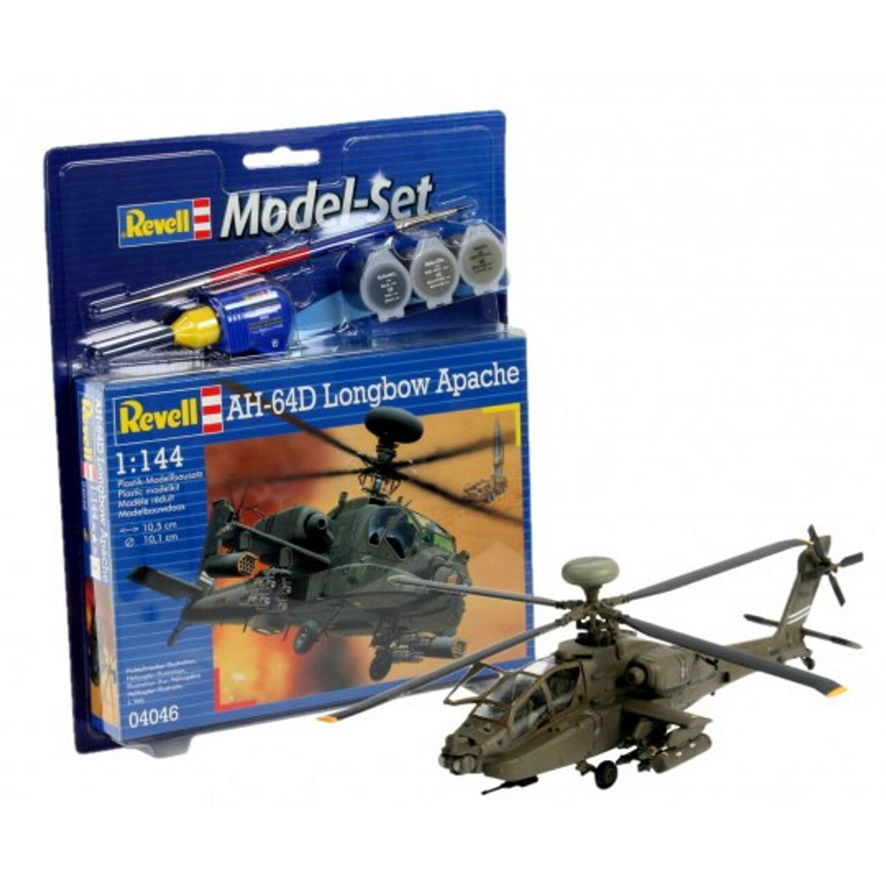 Revell AH-64D Longbow Apache helikopter műanyag modell (1:144) (MR-64046)