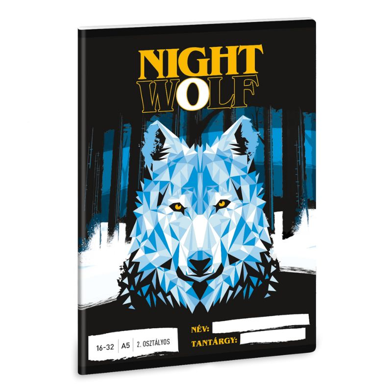 Ars Una Nightwolf 32 lapos A5 2.osztályos vonalas füzet - Mintás (53592576)
