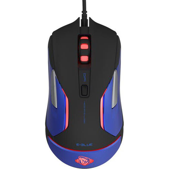 E-Blue Auroza Gaming V2 USB egér 5000 DPI fekete (EMS668BKAA-IU)