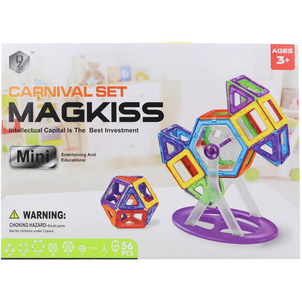 Lamps Mágneses építőjáték, 56 db