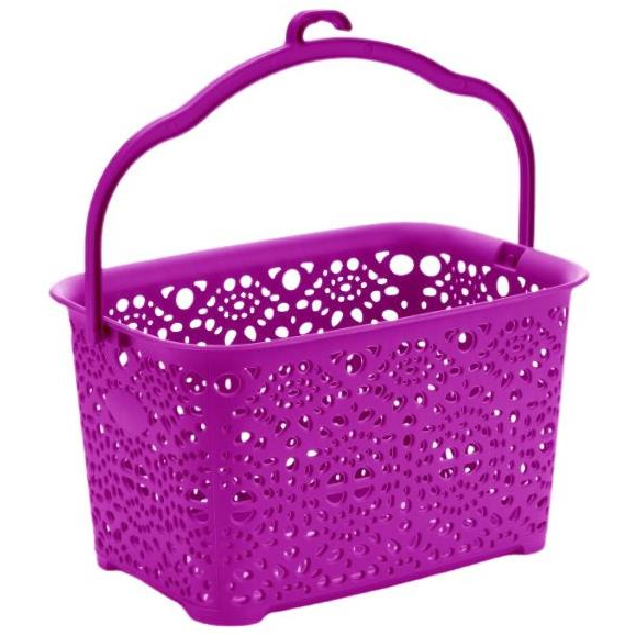 Mega Plast MONAKO csipesztartó kosár, 13×23,5×15,5 cm, ibolya (MAT27556)