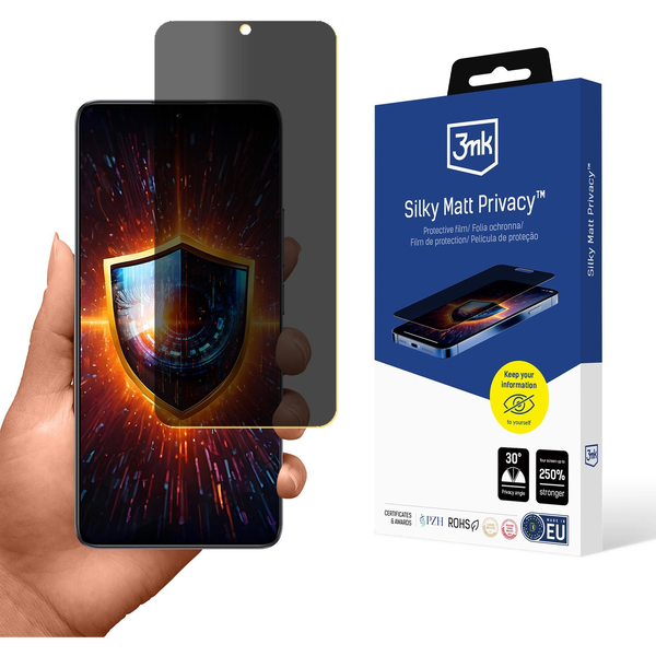 3mk Silky Matt Privacy Poco F6 kijelző védő fólia