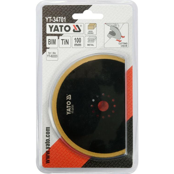 YATO Fűrészlap Multifunkciós Géphez 100 mm Bimetál-titán-nitrid