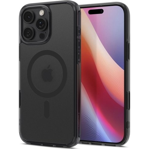 iPhone 16 Pro Max Spigen Ultra Hybrid T Mag Műanyag Telefonvédő Ütésállóság, Magsafe, Fekete (8809971233637-ACS08507)