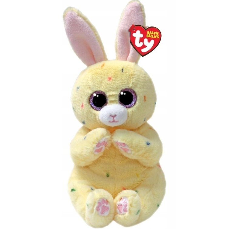 TY Beanie Bellie Sárga nyuszi plüssfigura 15 cm (41297)