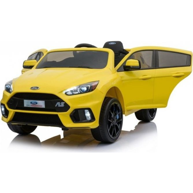 Ford Focus RS 2520 12 V Elektromos Kisautó - 2.4 GHz, Szülői Távirányítóval, Nyitható Ajtóval, EVA Kerekekkel, Sárga (Lean-2520)