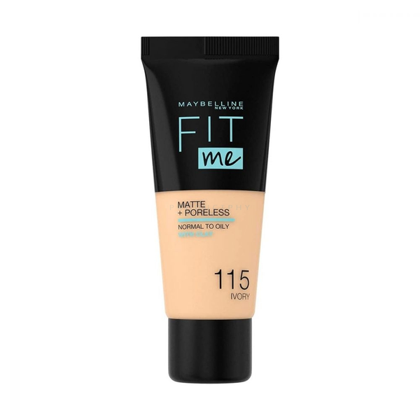 MAYBELLINE NEW YORK Fit Me Matte & Poreless Make Up 115 Ivory 30 ml
