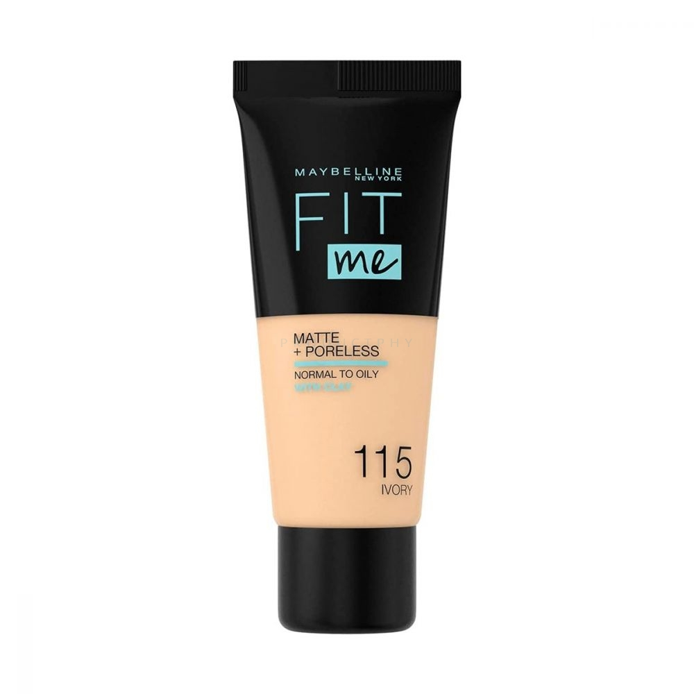 MAYBELLINE NEW YORK Fit Me Matte & Poreless Make Up 115 Ivory 30 ml (3600531324513)