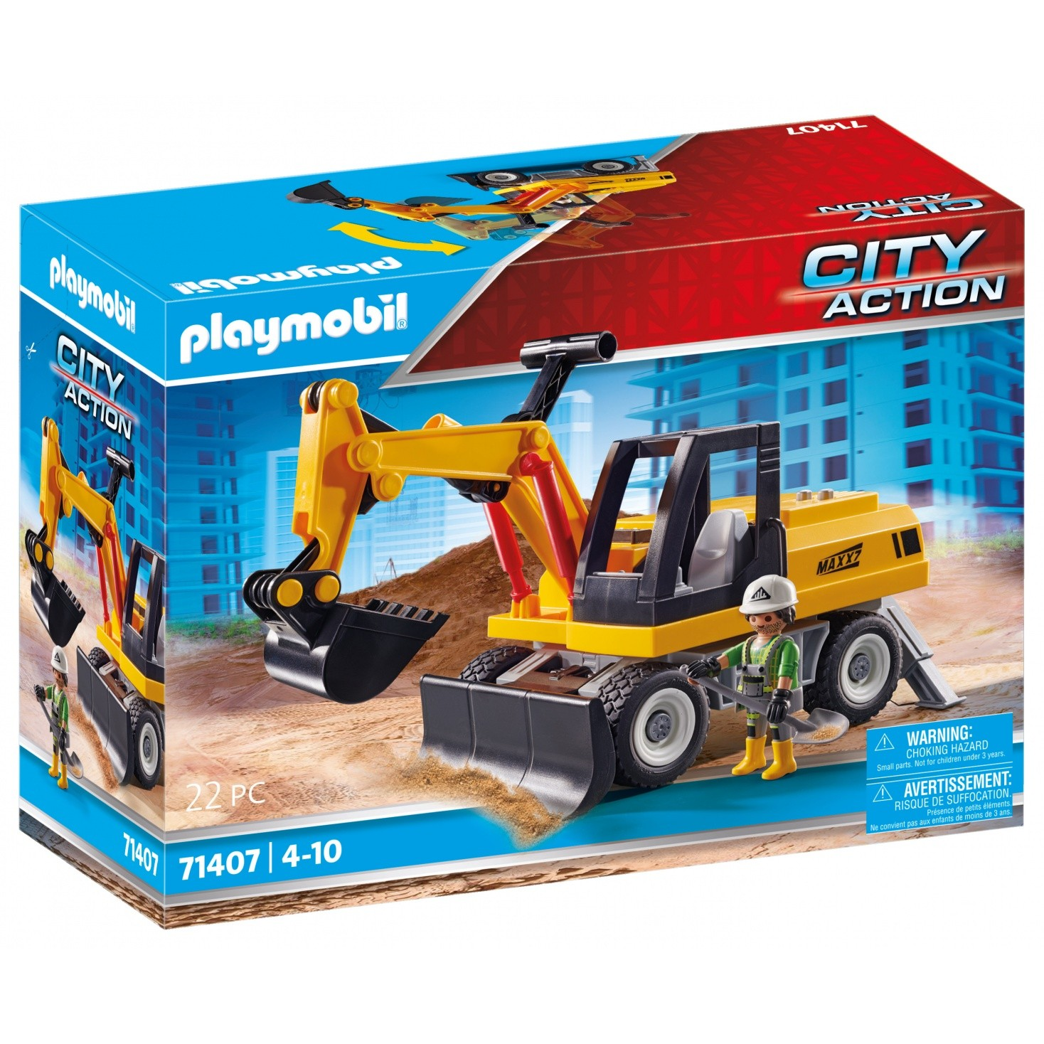 Playmobil 71407 City Action - Excavator munkagép (71407)